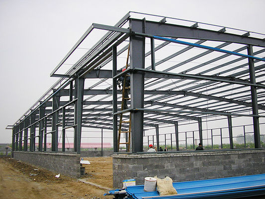 อายุยาว อาคาร Pre-engineered สร้างงานวิศวกรรมโครงสร้างเหล็กหมุนร้อน H ส่วน